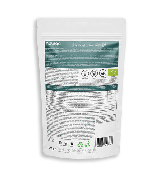Organic Spirulina Algae Powder 125 g